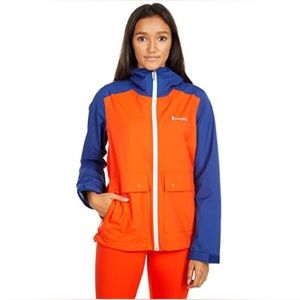 Cotopaxi Parque Rain Shell in poppy/admiral